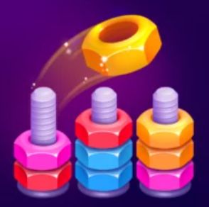 Сортировка цветных гаек и болтов